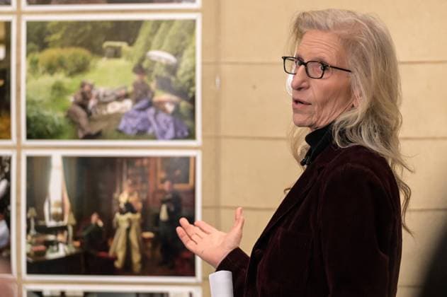 Presentation of the exhibition Wonderland at the MOP Center in A Coruna Photographer Annie Leibovitz during the presentation of the exhibition Wonderland, on November 21, 2025, in A Coruna, Galicia, Spain The exhibition is the first major retrospective of fashion photography by Annie Leibovitz in Spain 21 NOVEMBER 2025 M Espana  Copyright: xM.xDylanx 7114922