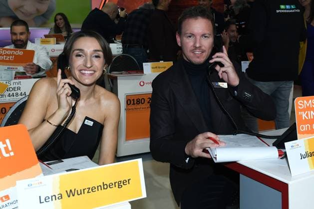 30 RTL Spendenmarathon 2025 on 20 11 2025 at EMG Studio 8 in Hürth Lena Wurzenberger and Julian Nagelsmann national coach at the 30 RTL Spendenmarathon 2025 on 20 11 2025 at EMG Studio 8 in Hürth xRx