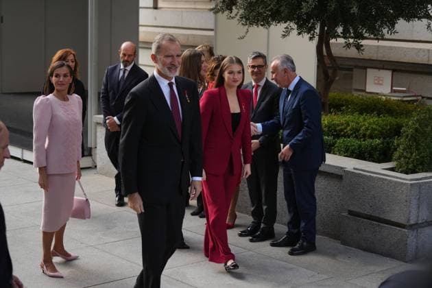 Spanish King Felipe VI arriving to 50 anos después: La corona en el tránsito de la democracia in Madrid on Friday, 21 November 2025. Cordon Press 