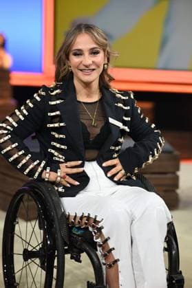 Kristina VOGEL, former track cyclist, portrait, portrait, cropped single image, single subject, 30 RTL Spendenmarathon Wir helfen Kindern , television, 20 21 11 2025 in Huerth, Germany,