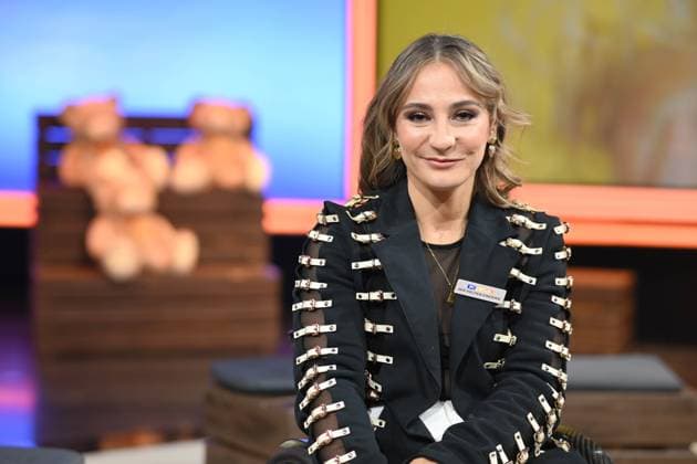 Kristina VOGEL, former track cyclist, portrait, portrait, cropped single image, single subject, 30 RTL Spendenmarathon Wir helfen Kindern , television, 20 21 11 2025 in Huerth, Germany,