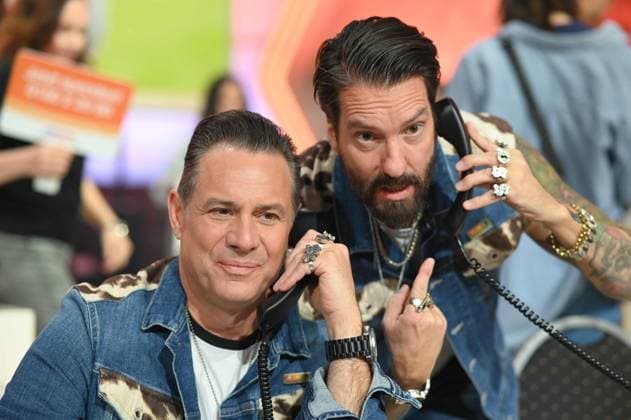 Sascha VOLLMER and Alec VOELKEL, Völkel, The BOSSHOSS, BOSS HOSS, band, singer, musician, 30 RTL Spendenmarathon Wir helfen Kindern , television, 20 21 11 2025 in Huerth, Germany,