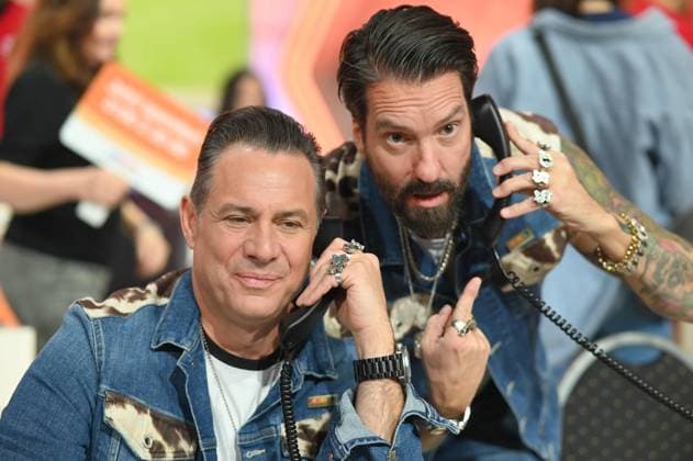 Sascha VOLLMER and Alec VOELKEL, Völkel, The BOSSHOSS, BOSS HOSS, band, singer, musician, 30 RTL Spendenmarathon Wir helfen Kindern , television, 20 21 11 2025 in Huerth, Germany,