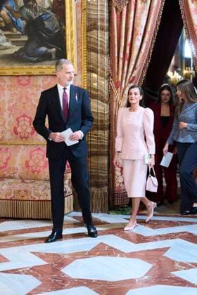 Spanish King Felipe VI and Letizia with Princess of Asturias Leonor de Borbon , Princess Sofia de Borbon and Queen Sofia of Greece attending the imposition of the necklace of the Order Golden Fleece Toison de Oro in Madrid Cordon Press 