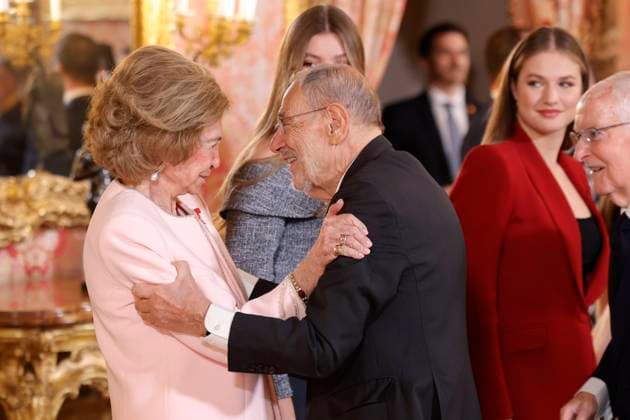 Spanish King Felipe VI and Letizia with Princess of Asturias Leonor de Borbon , Princess Sofia de Borbon and Queen Sofia of Greece attending the imposition of the necklace of the Order Golden Fleece Toison de Oro in Madrid Cordon Press  JesusxBriones