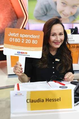 Claudia Hessel at the 30 RTL Spendenmarathon 2025 in Studio 8 of EMG Studios Hürth, 21 11 2025 Foto:xR.xStoffelsx xFuturexImagex spendenmarathon_5551