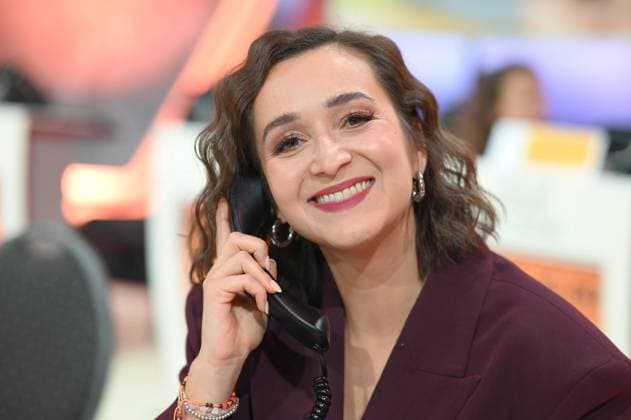 Daria SEMKOV, presenter portrait, portrait, portrait, cropped single image, single subject, 30 RTL Spendenmarathon Wir helfen Kindern , television, 20 21 11 2025 in Huerth, Germany,