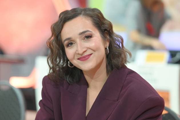 Daria SEMKOV, presenter portrait, portrait, portrait, cropped single image, single subject, 30 RTL Spendenmarathon Wir helfen Kindern , television, 20 21 11 2025 in Huerth, Germany,