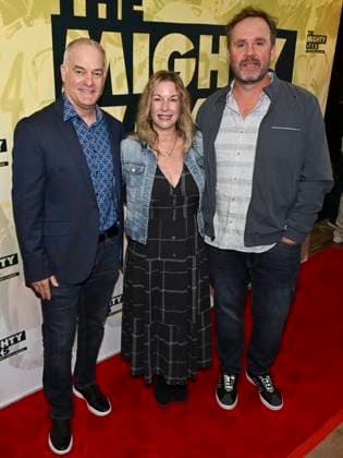 November 20, 2025, Westwood, California, USA: Actor and producer DAVID GORYL, producer STACEY GORYL HARTY and writer and director BRENDAN HARTY attend the Los Angeles red carpet premiere of The Mighty Oaks Premiere. Westwood USA - ZUMAb173 20251120_aap_b173_008 Copyright: xBillyxBennightx