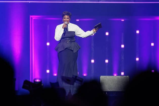 The Netherlands, 2025-11-20 20:25:30 NLD Amsterdam 20251120 - 5th edition of the Big Song Festival in Ziggo Dome. Pictured: Edsilia Rombley.  Copyright: xx x