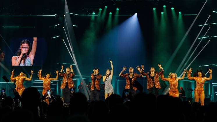 The Netherlands, 2025-11-20 20:38:10 NLD Amsterdam 20251120 - 5th edition of the Big Song Festival in Ziggo DomePictured: Stefania Liberakakis  Copyright: xx x