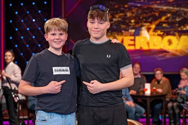 MDR Riverboat Insta Kids Oskar Oschem and Pepe Rittirsch on the occasion of the recording of the MDR talk show Riverboat on 21 11 2025 at Mediacity Leipzig 20251121ADO0106