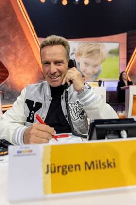 RTL Spendenmarathon in Cologne, 21 11 2025 Jürgen Milski The 30th RTL Spendenmarathon is currently running at the EMG Studios in Cologne Hürth For the first time, 30 hours of broadcasting will be held for the anniversary Celebrity supporters accept donations for children in need live on the donation hotline Cologne Hürth North Rhine-Westphalia Germany Copyright: xBonn.digitalx