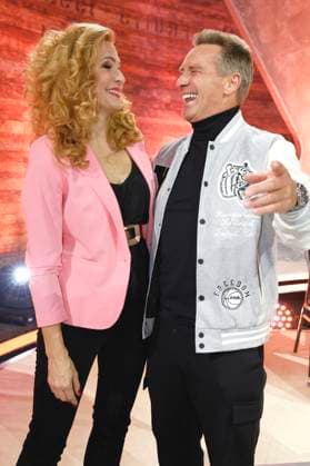 Sonya Kraus and Jürgen Milski at the 30 RTL Spendenmarathon 2025 in Studio 8 at EMG Studios Hürth, 21 11 2025 Foto:xR.xStoffelsx xFuturexImagex spendenmarathon_5873