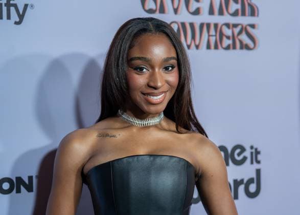 November 21, 2025, Beverly Hills, California, USA: Normani arrives on the red carpet of the 2025 Give Her FlowHERS Gala at The Beverly Hilton Hotel in Beverly Hills, California on November 21, 2025. Beverly Hills USA - ZUMAt169 20251121_zep_t169_017 Copyright: xConnorxTerryx