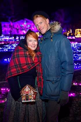 abb Enie van de Meiklokjes and Tobias Staerbo Presenter Freund as guest at the premiere Christmas at the zoo with celebrities on 21 11 2025 in Berlin Berlin Germany
