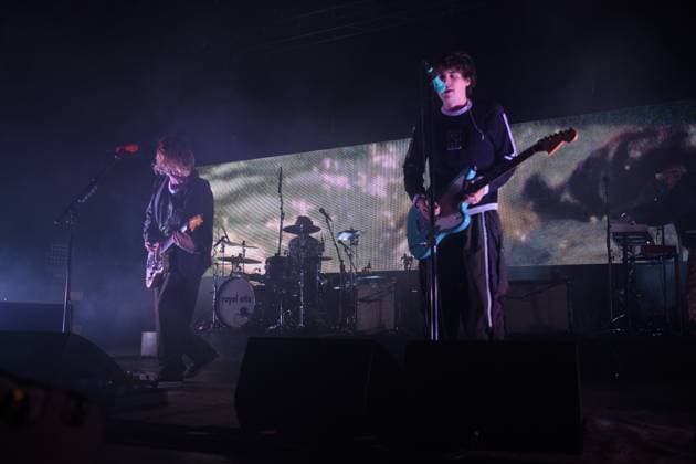 Royel Otis Perform at Brixton Academy, London (L-R) Royel Maddell and Otis Pavlovic of Australian indie pop duo Royal Otis performs on the first of three nights at Brixton Academy, London, England, UK on Friday 21 November 2025 as part of their Meet Me In The Car Tour., Credit:Justin Ng Avalon UK, England, London, Brixton Academy  Copyright: xJustinxNgx xAvalonx 1053812526