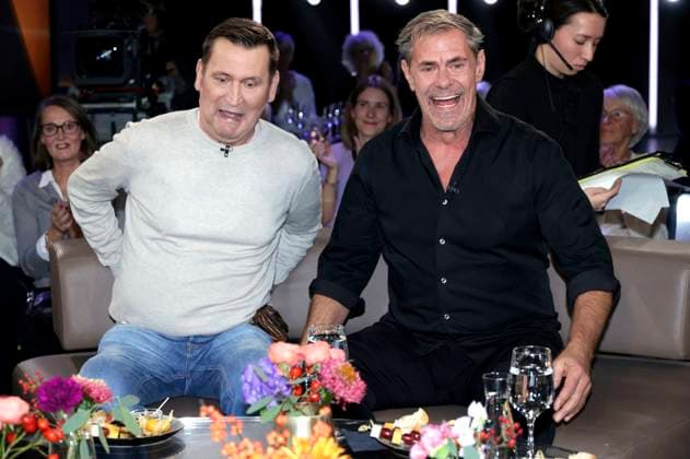Ingo Naujoks and Sven Martinek at the recording of the NDR Talk Show in the NDR television studio Lokstedt Hamburg, 21 11 2025 Foto:xgbrcix xFuturexImagex ndr_talk2111_5192