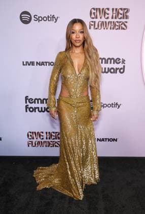 4th Annual Femme It Forward Give Her FlowHERS Gala at The Beverly Hilton Featuring: Victoria MonÃ t Where: Los Angeles, California, United States When: 21 Nov 2025 Credit: Faye s Vision Cover Images EDITORIAL USE ONLY. NOT FOR USE BY NEWSPAPERS BASED IN THE UK. Copyright: xx coverimg55285829