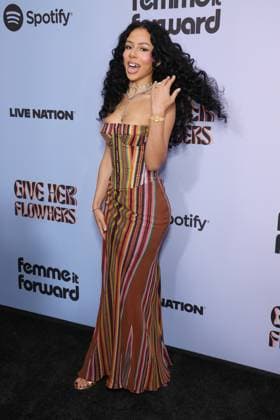 4th Annual Femme It Forward Give Her FlowHERS Gala at The Beverly Hilton Featuring: Mariah the Scientist Where: Los Angeles, California, United States When: 21 Nov 2025 Credit: Faye s Vision Cover Images EDITORIAL USE ONLY. NOT FOR USE BY NEWSPAPERS BASED IN THE UK. Copyright: xx coverimg55285880