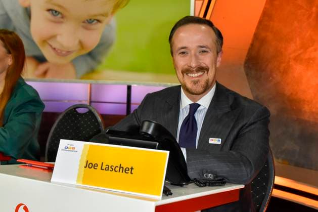 ABB Joe Laschet as a guest on the donation phone in the RTL studio at the charity for the 30th anniversary of the RTL Spendenmarathon wir helfen Kindern bei RTL Deutschland on 21 11 2025 2 Donation day in Cologne Deutz NRW Germany