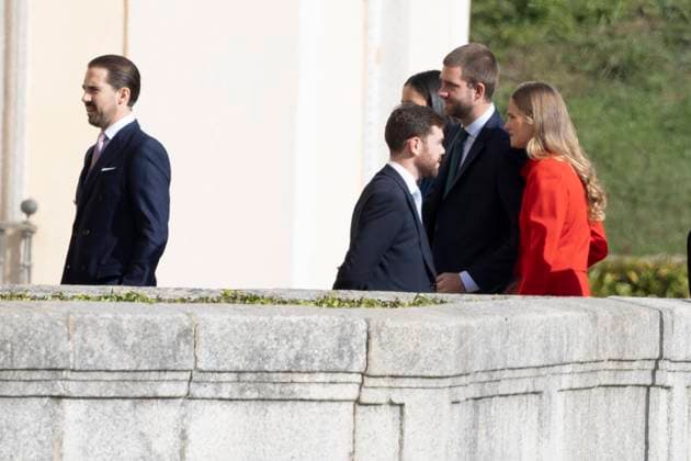 King Juan Carlos arrives at El Pardo Palace to meet with his family Juan and Irene Urdangarin on his arrival at El Pardo Palace, November 22, 2025, in Madrid Spain FAMOUSES EL PARDO ROYALTY MONARCHY José Madrid Madrid Madrid Spain  Copyright: xJosÃ xRuizx 7118530