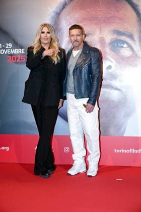 43rd Turin Film Festival 2025, Day 1 - Photocall. Pictured: Tiziana Rocca, Antonio Banderas  Copyright: xMaurizioxD Avanzox xipa-agency.netx xDxAvanzo xMangiarottix IPA_Agency_IPA68247101