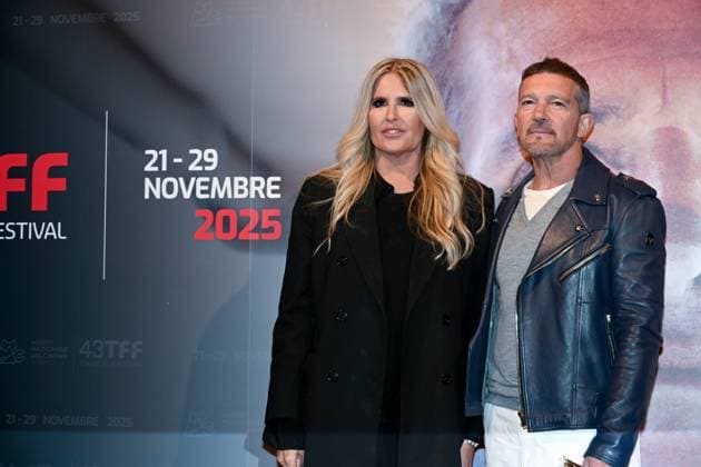 43rd Turin Film Festival 2025, Day 1 - Photocall. Pictured: Tiziana Rocca, Antonio Banderas  Copyright: xMaurizioxD Avanzox xipa-agency.netx xDxAvanzo xMangiarottix IPA_Agency_IPA68247106