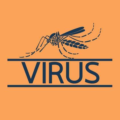 West Nile Virus Icon A detailed icon representing the West Nile Virus, featuring a mosquito and emphasizing the potential for infection and disease transmission. Ideal for health and medical applications. Copyright: xmacLifethaix