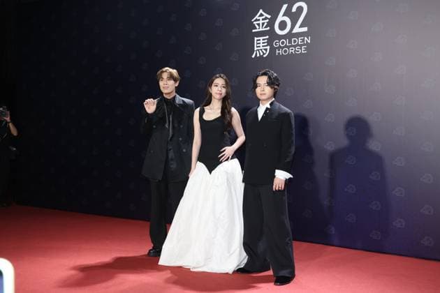 62nd Golden Horse Awards in Taipei TAIPEI, CHINA - NOVEMBER 22, 2025 - Taiwanese band Accusefive on the red carpet of the 62nd Golden Horse Awards in Taipei, China, on November 22, 2025. Taipei Taiwan China  Copyright: xCFOTOx i1763902698881