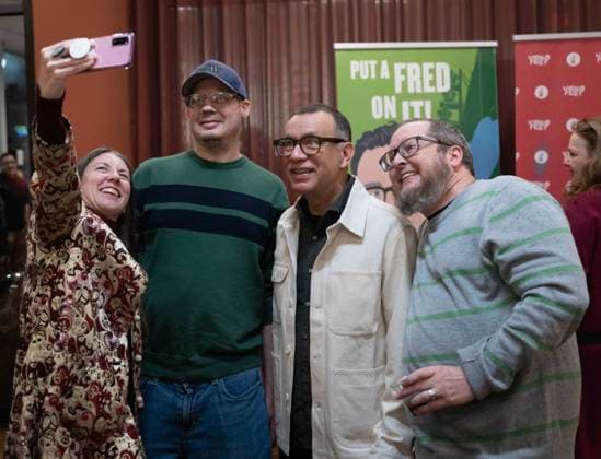 November 23, 2025, Dallas, Texas, USA : FRED ARMISEN meeting with fans in the reception area Dallas USA - ZUMAm147 20251123_zap_m147_009 Copyright: xHossxMcBainx
