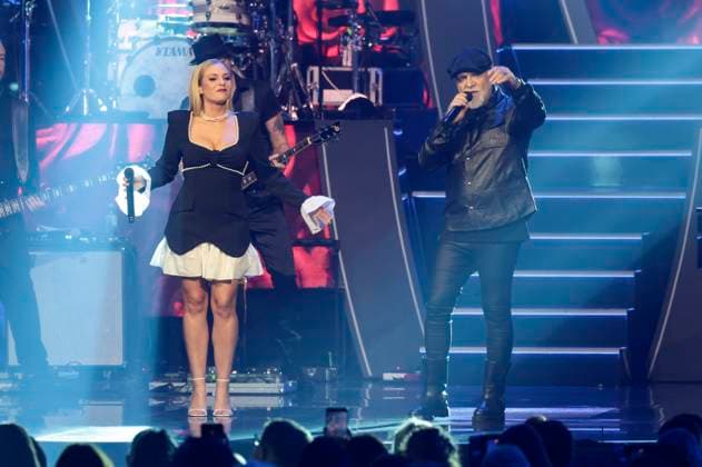 Marina Marx, Nino de Angelo in the ZDF music show Die Giovanni Zarrella Show live from Messe Offenburg Offenburg, 22 11 2025 Foto:xR.xSchmiegeltx xFuturexImagex zarrella_5182