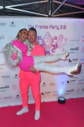 Franke Party 2 0 Ginger Costello Wollersheim and Lukas Reiter on the occasion of the Franke Party 2 0 on 22 11 2025 in Mörfelden Walldorf 20251122MWI095601