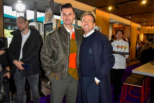 ABB Paul Henry Duval, Sandro Rath at the reopening of the MC Donald branch Schnell Restaurant in Essen on 23 11 2025 NRW Germany