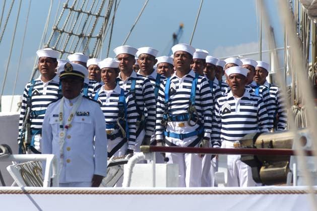 Mexican Navy’s training ship Cuauhtemoc returns to Veracruz after repairs in New York VERACRUZ, MEXICO - NOVEMBER 23: Navy personnel attend the ceremony marking the return of the Mexican Navy’s training ship Cuauhtemoc to the Port of Veracruz after repairs in New York following a recent accident, in Veracruz, Mexico on November 23, 2025. Rolando Ramos Anadolu Veracruz Mexico. Editorial use only. Please get in touch for any other usage.  Copyright: x2025xAnadoluxRolandoxRamosx