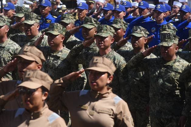 Mexican Navy’s training ship Cuauhtemoc returns to Veracruz after repairs in New York VERACRUZ, MEXICO - NOVEMBER 23: Navy personnel attend the ceremony marking the return of the Mexican Navy’s training ship Cuauhtemoc to the Port of Veracruz after repairs in New York following a recent accident, in Veracruz, Mexico on November 23, 2025. Rolando Ramos Anadolu Veracruz Mexico. Editorial use only. Please get in touch for any other usage.  Copyright: x2025xAnadoluxRolandoxRamosx