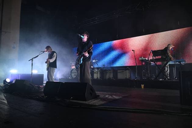 Royel Otis performing at Brixton Academy LONDON, ENGLAND - NOVEMBER 23: Royel Maddell, Otis Pavlovic and Tim Ayre of ˜Royel Otis™ performing at Brixton Academy on November 23, 2025 in London, England. CAP MAR MAR Great Britain Copyright: xMartinxHarris CapitalxPicturesx