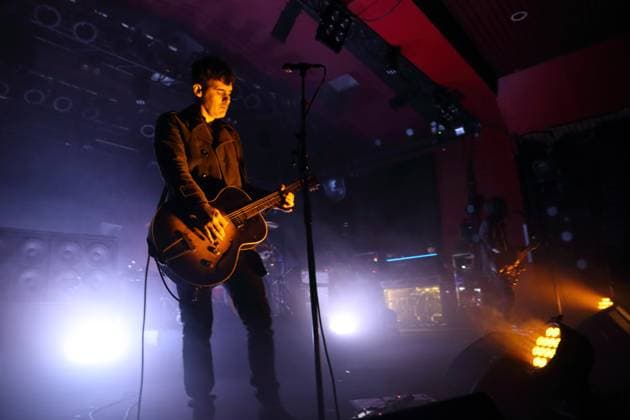 Robert Levon Been and Peter Hayes, from left, of the band Black Rebel Motorcycle Club at a concert at Astra Kulturhaus in Berlin, November 23, 2025 Black Rebel Motorcycle Club concert Berlin