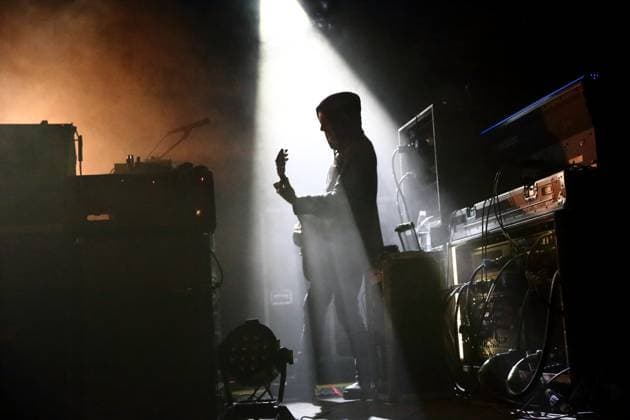Peter Hayes from the band Black Rebel Motorcycle Club at a concert at Astra Kulturhaus in Berlin, November 23, 2025 Black Rebel Motorcycle Club concert Berlin