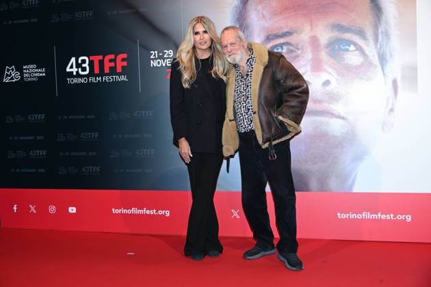 43rd Turin Film Festival 2025, Day 3 - Terry Gilliam Photocall. Pictured: Tiziana Rocca, Terry Gilliam  Copyright: xMaurizioxD Avanzox xipa-agency.netx xDxAvanzo xMangiarottix IPA_Agency_IPA68331204