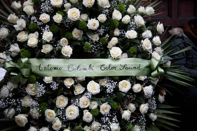 Milan, Ornella Vanoni s funeral in the church of San Marco in the Brera district. In the photo: the wreaths of flowers.  Copyright: xFrancescoxEnriquezx xipa-agency.netx xPoolxEmanuelexDexCarlixexFrancesx IPA_Agency_IPA68331959