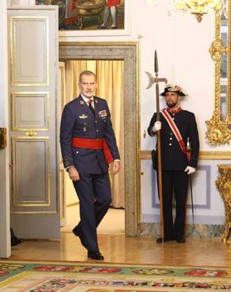 Spanish King Felipe VI during a meeting with General de Brigada y Contralmirantes in Madrid on Monday, 24 November 2025 Cordon Press 