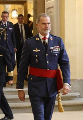 Spanish King Felipe VI during a meeting with General de Brigada y Contralmirantes in Madrid on Monday, 24 November 2025 Cordon Press 
