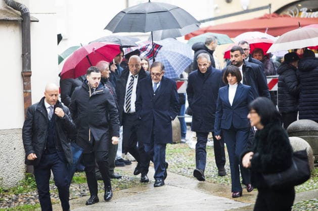 Milan, Funeral of Ornella Vanoni in the church of San Marco in the Brera district. In the photo: Ignazio the Russian  Copyright: xFrancescoxEnriquezx xipa-agency.netx xPoolxEmanuelexDexCarlixexFrancesx IPA_Agency_IPA68334862