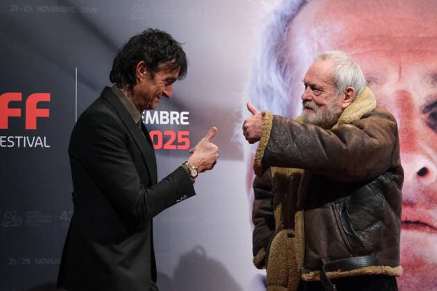 43rd Torino Film Festival 2025 - Day 4 in Italy, 24 November 2025 (L to R) Giulio Base and Terry Gilliam attend during the 43rd Torino Film Festival 2025 on November 23, 2025 in Turin, Italy., Credit:Davide Di Lalla - Unicode Images Avalon Italy, Turin, Museum of Radio and Television,  Copyright: xDavidexDixLallax-xUnicodexImagesx xAvalonx 1054400620