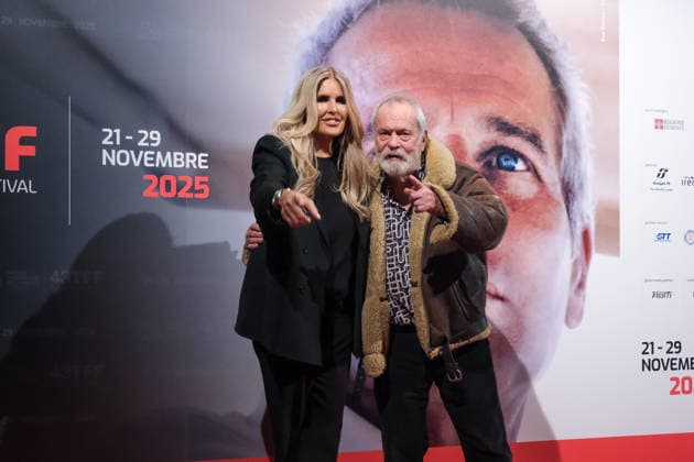 43rd Torino Film Festival 2025 - Day 4 in Italy, 24 November 2025 (L to R) Tiziana Rocca and Terry Gilliam attend during the 43rd Torino Film Festival 2025 on November 23, 2025 in Turin, Italy., Credit:Davide Di Lalla - Unicode Images Avalon Italy, Turin, Museum of Radio and Television,  Copyright: xDavidexDixLallax-xUnicodexImagesx xAvalonx 1054400623