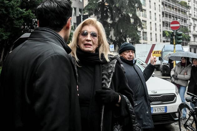 November 24, 2025, Milano, Mi, Italia: Iva Zanicchi pictured during Ornella Vanoni s funeral in Milan Nov 24th 2025 Milano Italia  - ZUMAa289 20251124_zia_a289_095 Copyright: xNicolaxMarfisi Agfx