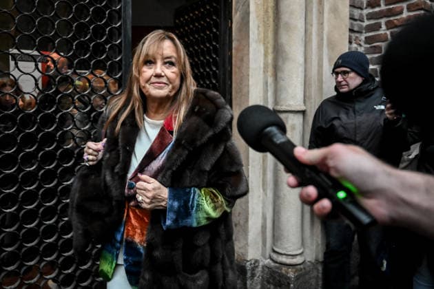 November 24, 2025, Milano, Mi, Italia: Avv Anna Maria Bernardini de Pace pictured during Ornella Vanoni s funeral in Milan Nov 24th 2025 Milano Italia  - ZUMAa289 20251124_zia_a289_102 Copyright: xNicolaxMarfisi Agfx