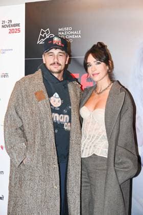 43rd Turin Film Festival 2025, Day 3 - Red carpet for the film Find your friends Pictured: Izabel Pakzad, James Franco  Copyright: xManuelexMangiarottix xipa-agency.netx xD xAvanzo Mangiarottix IPA_Agency_IPA68343111