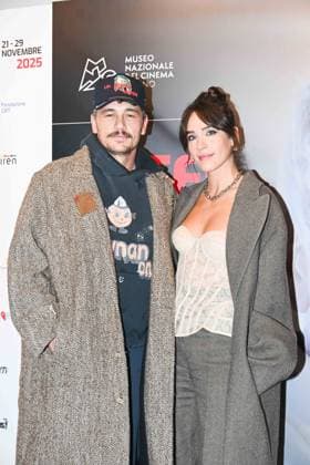 43rd Turin Film Festival 2025, Day 3 - Red carpet for the film Find your friends Pictured: Izabel Pakzad, James Franco  Copyright: xManuelexMangiarottix xipa-agency.netx xD xAvanzo Mangiarottix IPA_Agency_IPA68343217